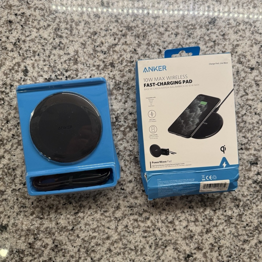 Anker Powerwave Charging Pad High-Speed 10W MAX Wireless Charging NEW OPEN BOX!